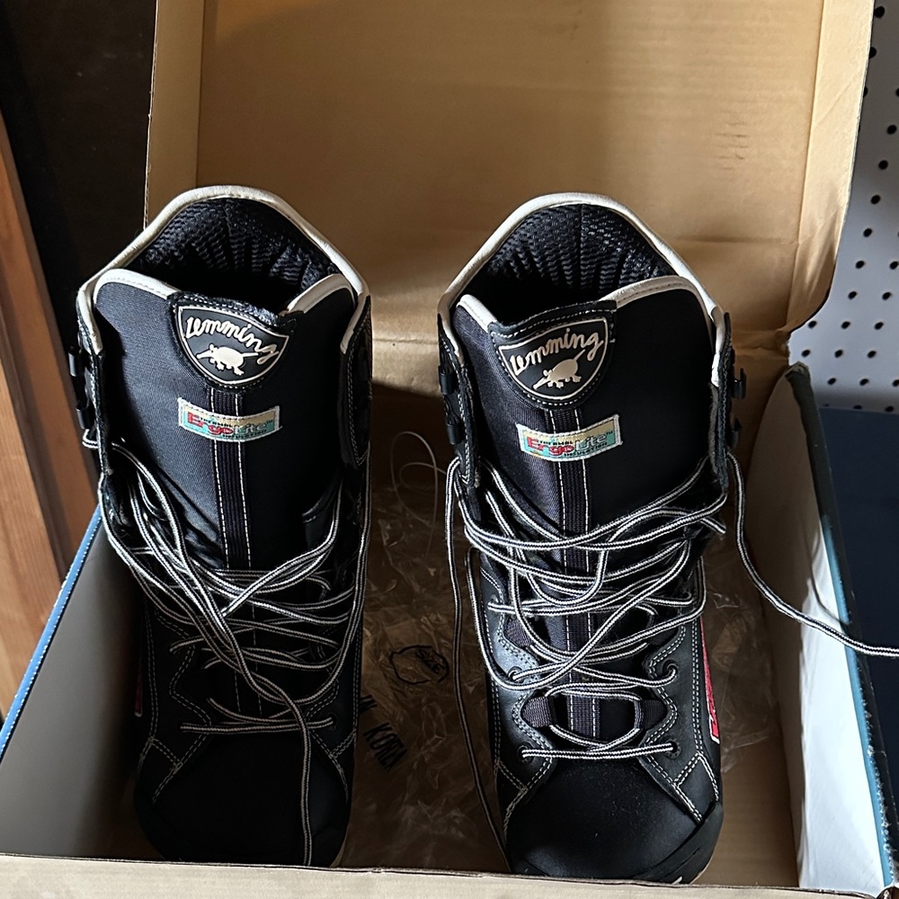 Vans Black and Gray Men's Snowboard Boots